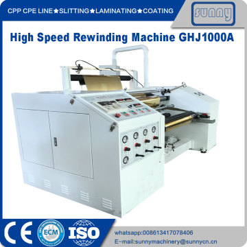 High speed rewinder machine