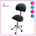 tabouret en cuir cinq roues chaise