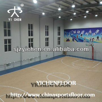 pvc sports flooring cheap basketball court/standard basketball court