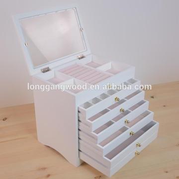 High-grade solid wood box lock Chinese style restoring ancient ways jewelry accessories receive a wooden box