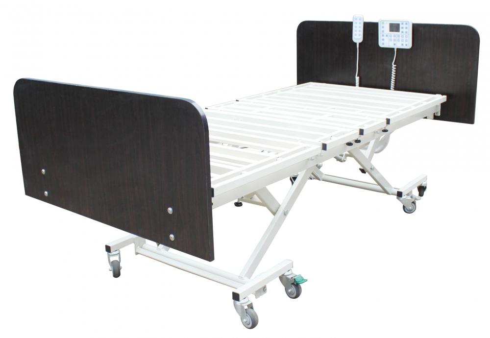 Electric home care bed for the elderly