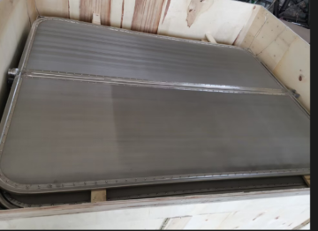 Pressure wire mesh filter plate