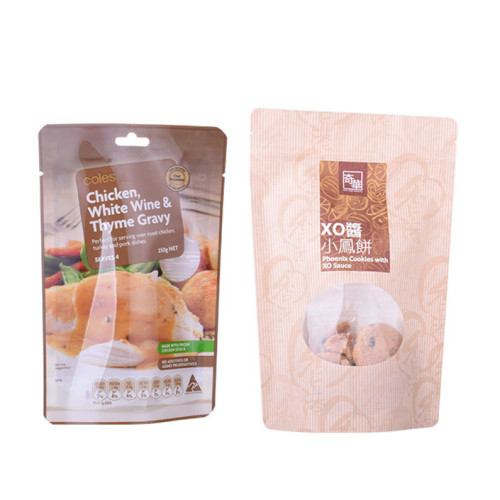 Haute qualité des sacs en fibre de farine d&#39;avoine avec fermeture éclair