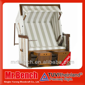 2 seated folding wooden cheap beach chairs