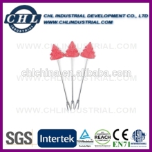 Factory direct Christmas polyresin fruit fork