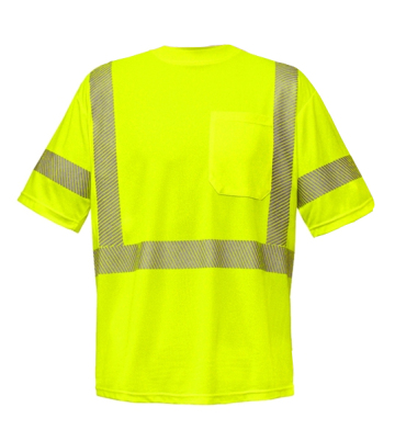 Fashion apparel safety reflective security t-shirt