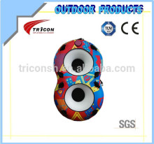 Flying inflatable towable tube