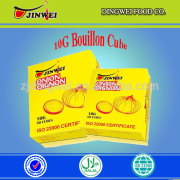 10G*60PCS*24BOXES/CTN MUSLIM HALAL BOUILLON ONION CUBE