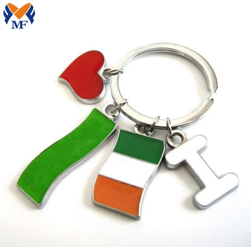 Cadeau Métal Émaillé Irlande Souvenir Porte-clés