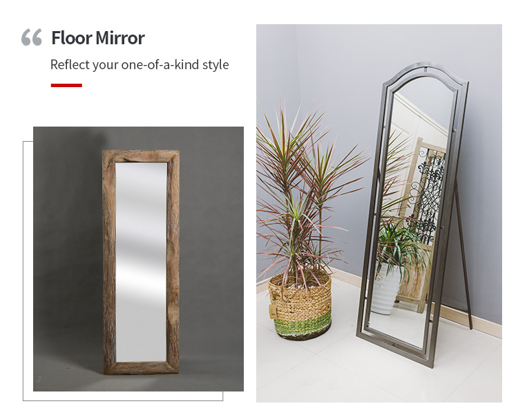 Mayco Bedroom Large Rectangle Wall-Mounted Floor Dressing Full Length Mirror