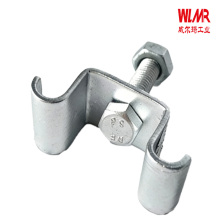 Platform walkway steel grating installation clamp