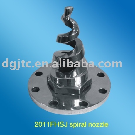 flange stainless steel Spiral Nozzle with 3" or 4" thread full cone