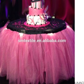 Handmade table cloth wedding/party tutu table skirt round