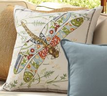 Bedding Sofa Embroidered Outdoor Decorative Pillows Cover , Zippered Couch Cushion Covers