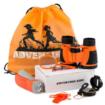 Adventure Kidz: Outdoor Exploration Kit with Binoculars, Flashlight, Compass, Whistle, Magnifying Glass & Backpack