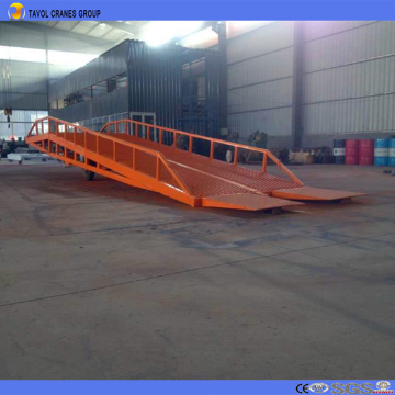 8ton mobile hydraulic yard ramps for container