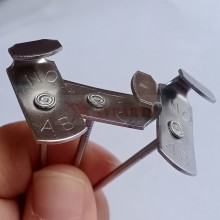 Rectangle Head Stainless Steel Lacing Anchors 2-1/2\" 12GA