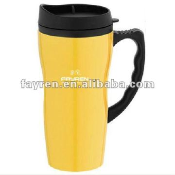 Double-layer plastic auto mug