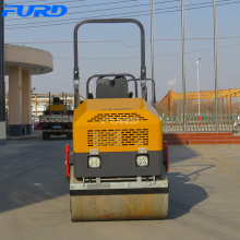 Road Mini Vibratory Roller 1.5 Ton Double Drum Road Roller Compactor