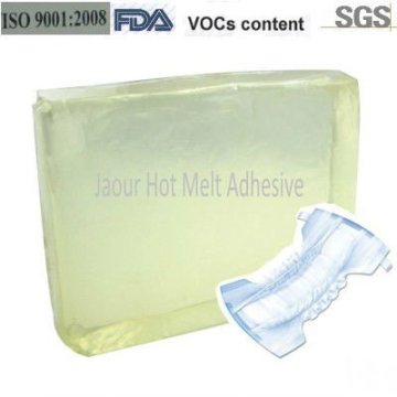 adhesive glue for construction and positioning application of sanitary napkins