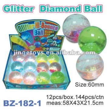 60mm glitter diamond bouncing ball