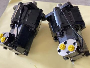 Wheel walking motor with brake