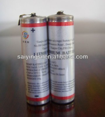 ER14505 Size AA 3.6V High Temperature LiSOCl2 Battery