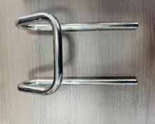 Metal car headrest pillar with high strength