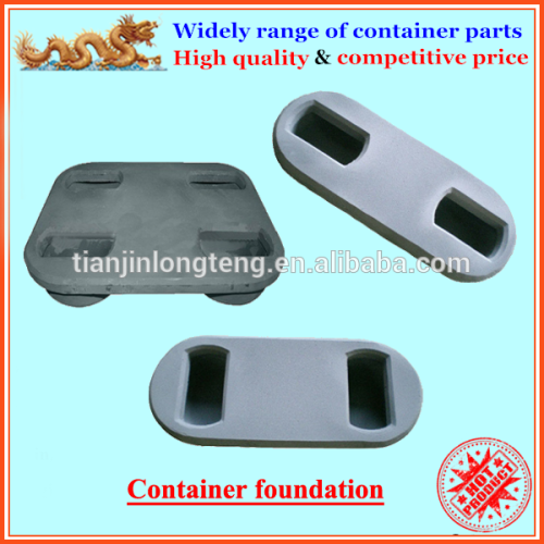 Forged steel container foundation