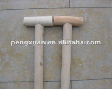 snow shovel wooden handle