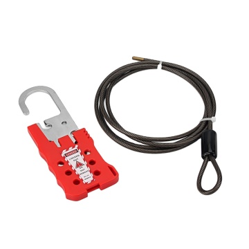 BOZZYS Adjustable Cable Lockout Tagout Devices - 6 Hole 5 Pack