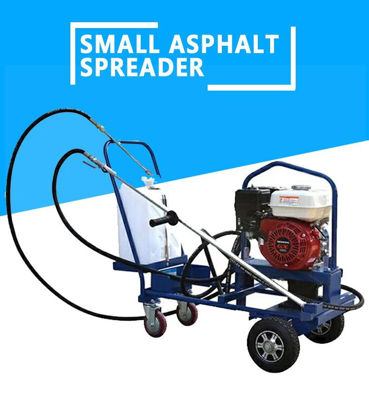 Portable mobile flexible emulsified asphalt spraying machine pavement maintenance matching spreader