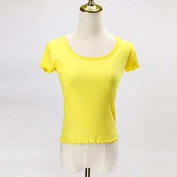 Yellow Short Sleeve Top