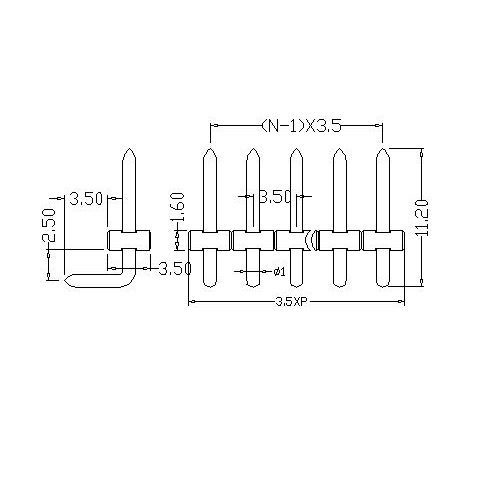 AT333R-3.5XXX-A PCB Screw Terminal Block 