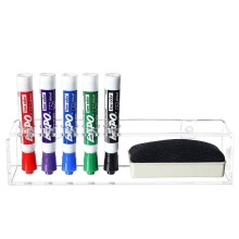 Transparent Acrylic Office Wall Organizer for Markers and Supplies