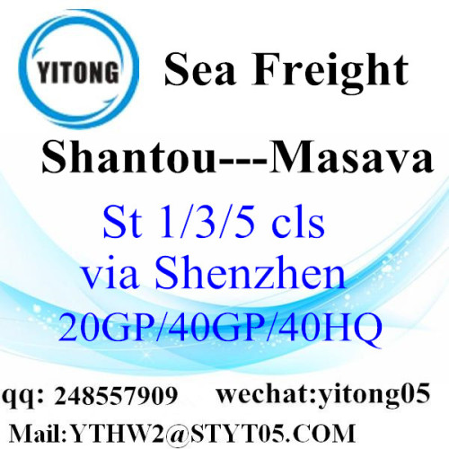 Transporte Marítimo de Shantou para Masava