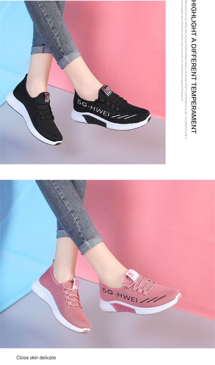 2021 New Fashion High Quality Fashion Comfort Lace-up Women Sneakers Breathable Sport Shoes Female Footwear Running hoes Sports