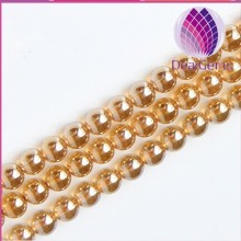 Hign quality light yellow round citrine 8 mm gemstone beads for jewelry