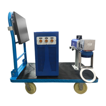 Handheld MOPA Fiber Laser Marking Machine for Gas Cylinder 50~100W