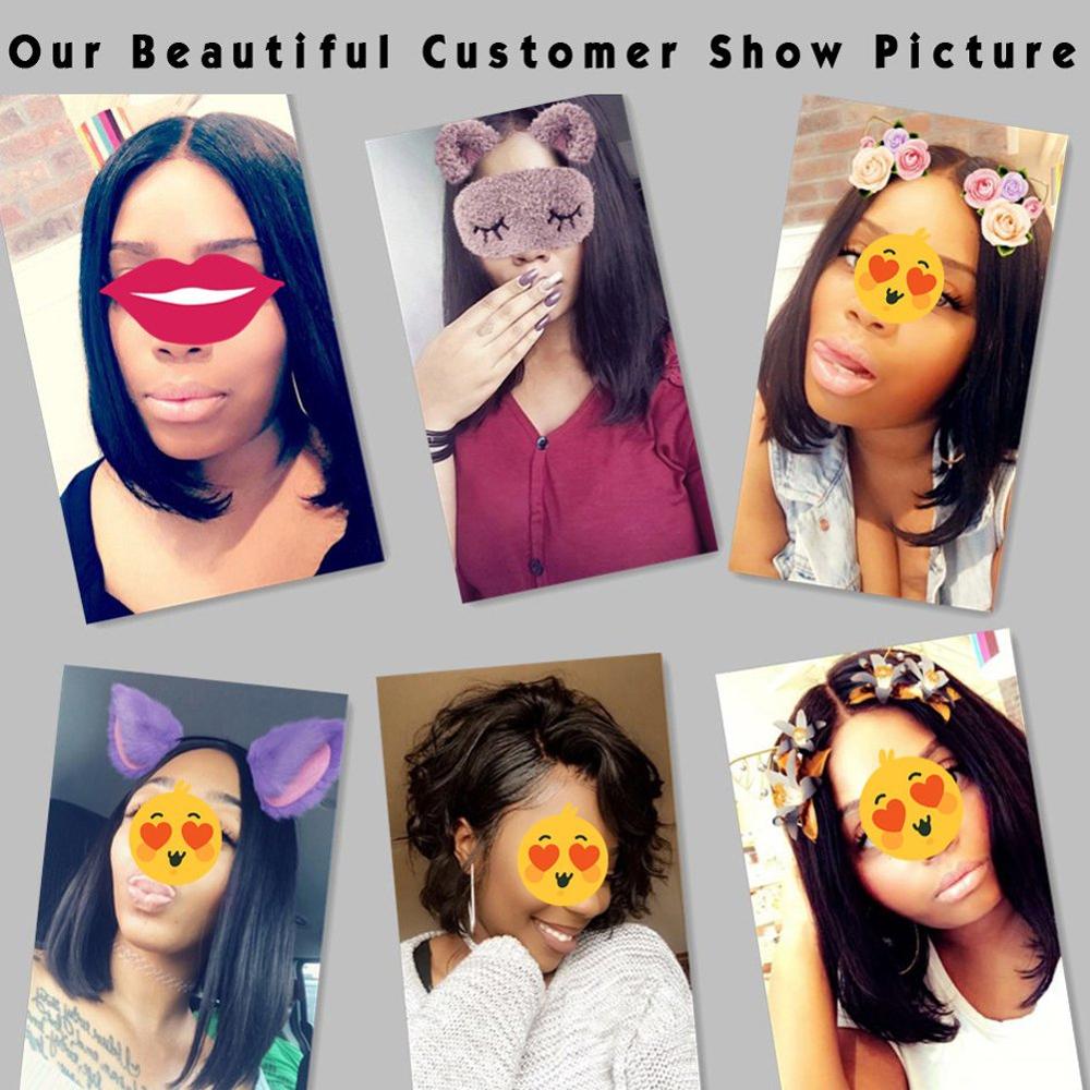 Super Natural 13x4 Lace Frontal Bob Wigs 100% Human Hair Wig With Baby Hair, Lace Front Human Hair Wigs 150% Density
