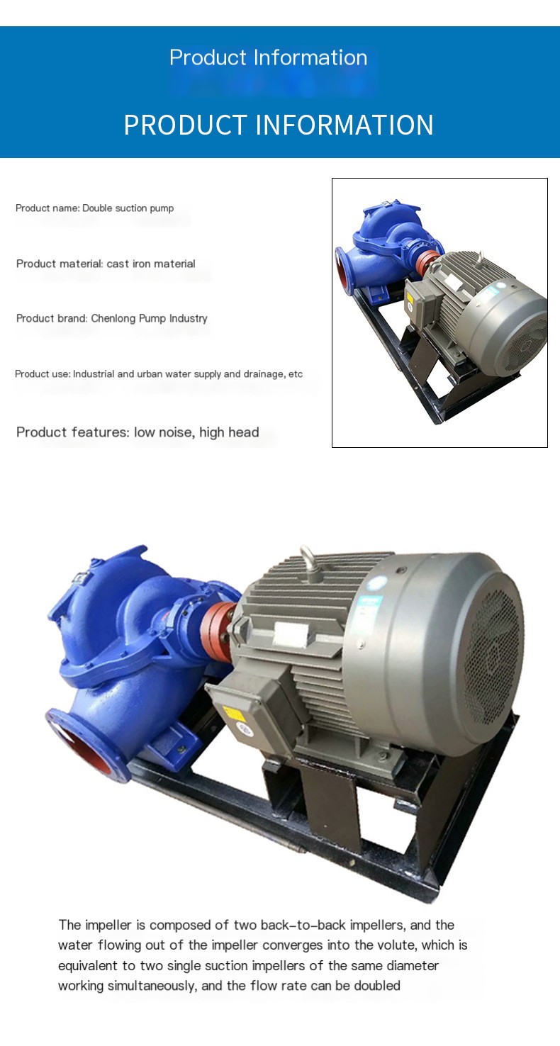 High Flow Horizontal Centrifugal Double Suction Water Pump, High ...