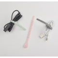 Costume reutilizável USB Cable Organizer Cabo de Silicone Gravatas