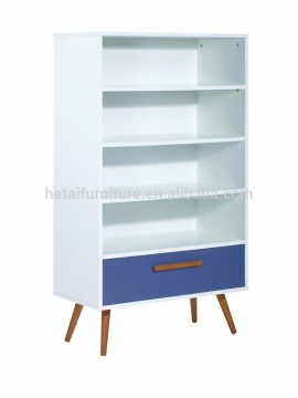 2015 hot sell MDF bookshelf, wooden modern color bookshelf