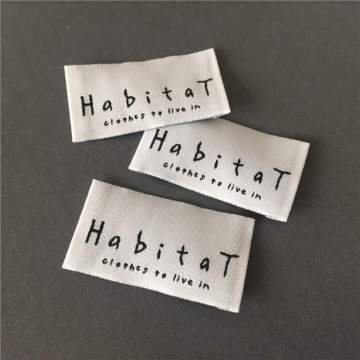 High Density Woven Main Label Soft Edge