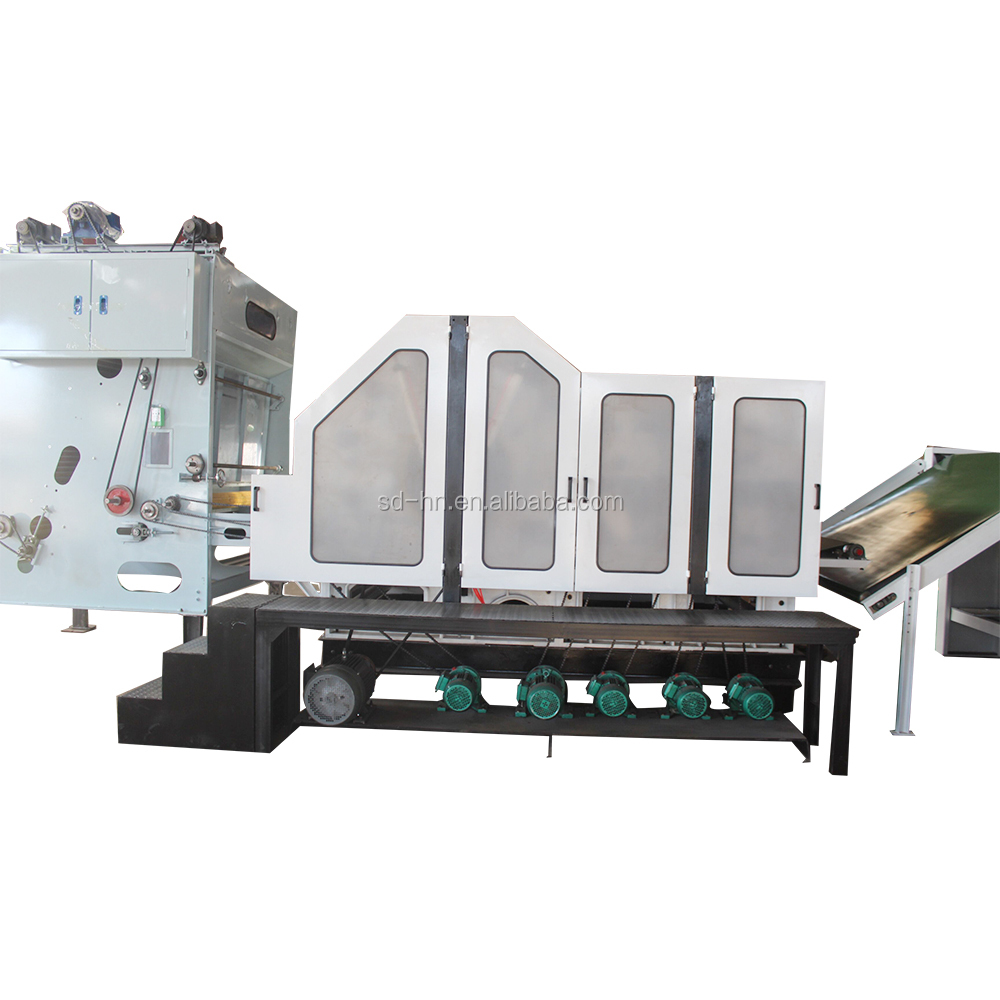 Non-woven Cotton fabric textile carding machine Single Cylinder double doffer carding machine