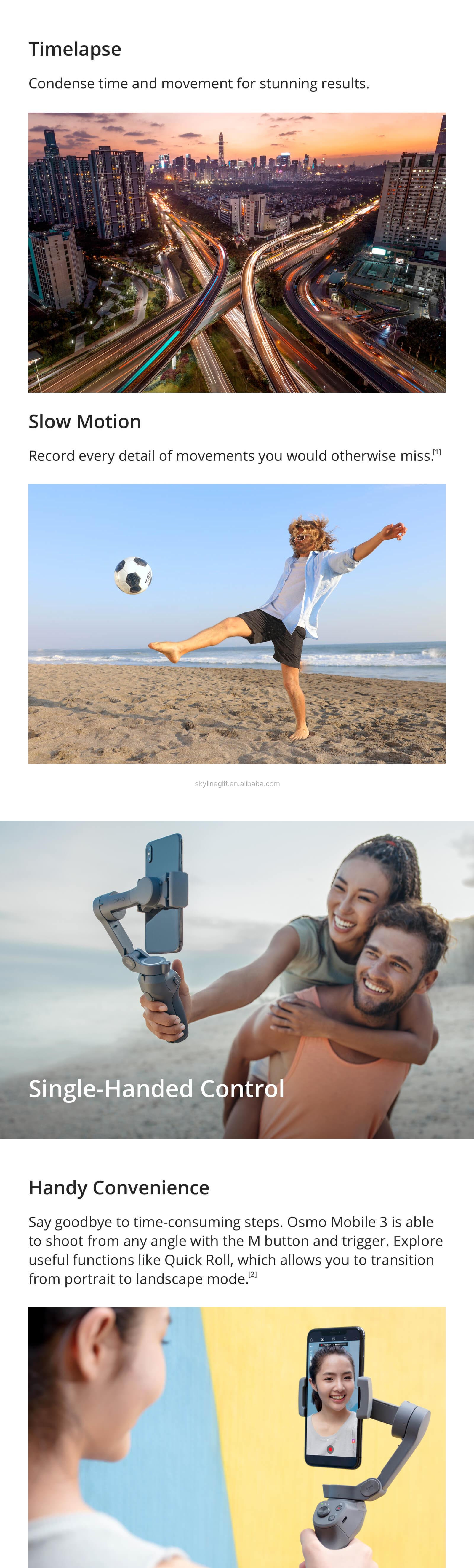 DJI Osmo mobile 3 foldable gimbal for smartphones