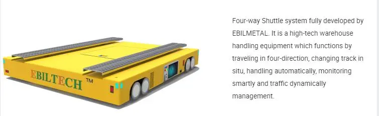 Smart 4-Direction Shuttle Robot Racking Automated Storage System