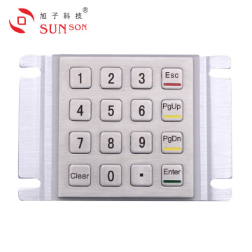 Keypad de quiosque com layout de farsi