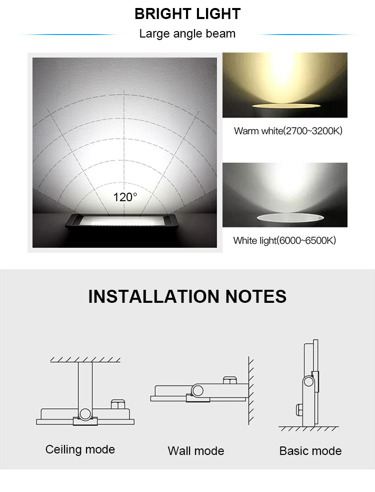 Anern luz de inundacion solar impermeable al aire libre