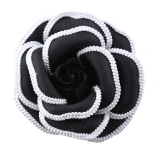 Fashion black 3.2" camellia brooch